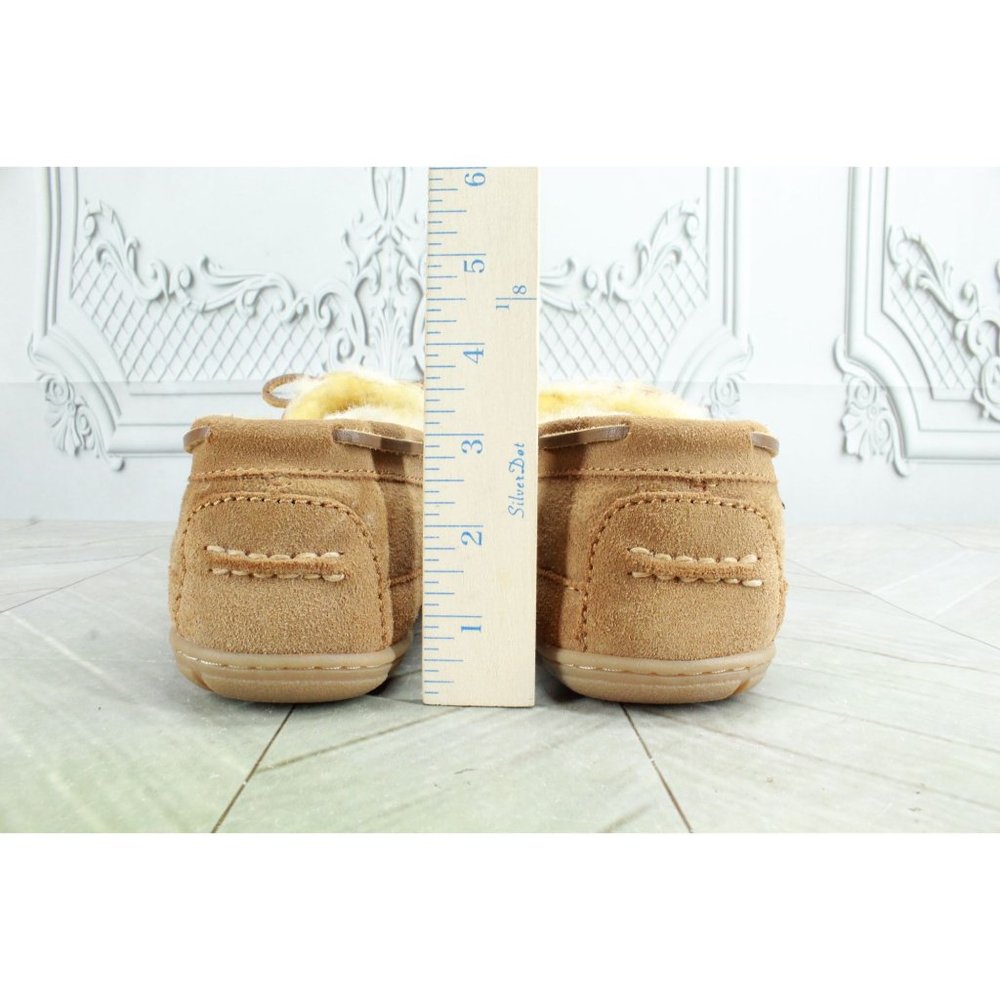 LL Bean Brown Suede Wicked Good Moccasin Slippers Size 8 M - Picture 7 of 9